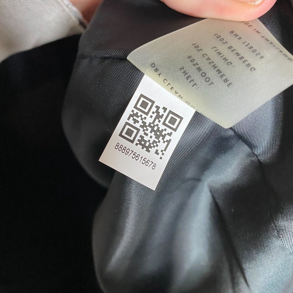 AYR Navy Long Coat - Picture 9 of 11